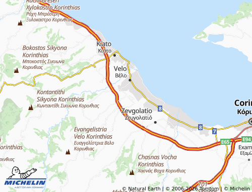 Carte MICHELIN Krines - ViaMichelin