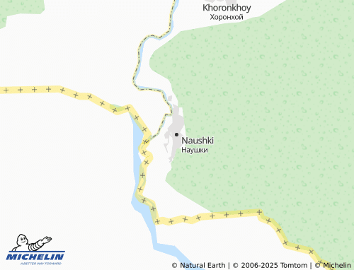 MICHELIN Naushki map - ViaMichelin