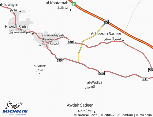 Carte MICHELIN al-Wahah - ViaMichelin