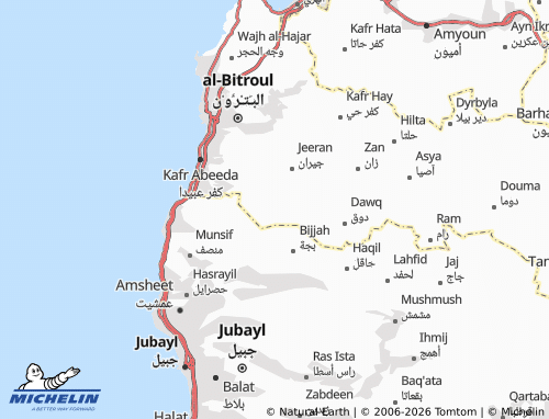 MICHELIN Jrabta map - ViaMichelin
