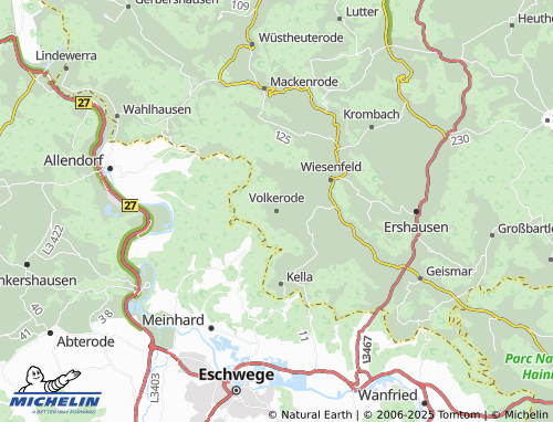 MICHELIN Volkerode map - ViaMichelin