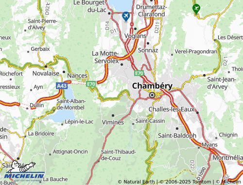MICHELIN Chalou map - ViaMichelin