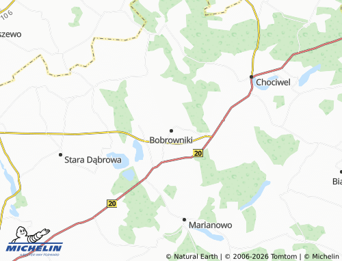 MICHELIN-Landkarte Bobrowniki - ViaMichelin
