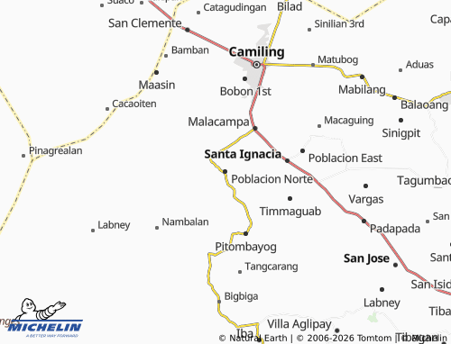 MICHELIN Poblacion Norte map - ViaMichelin