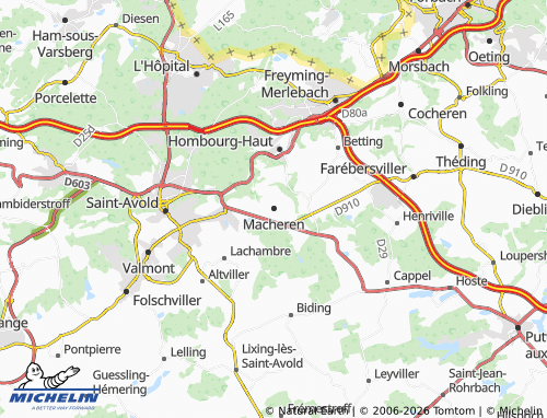 Mapa MICHELIN Macheren - ViaMichelin