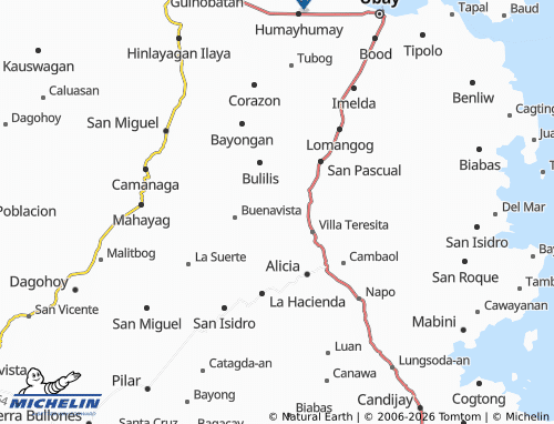 MICHELIN Governor Boyles map - ViaMichelin