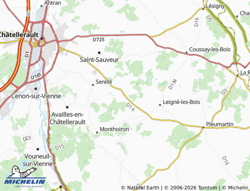 Mapa MICHELIN Champ-Fleury - ViaMichelin
