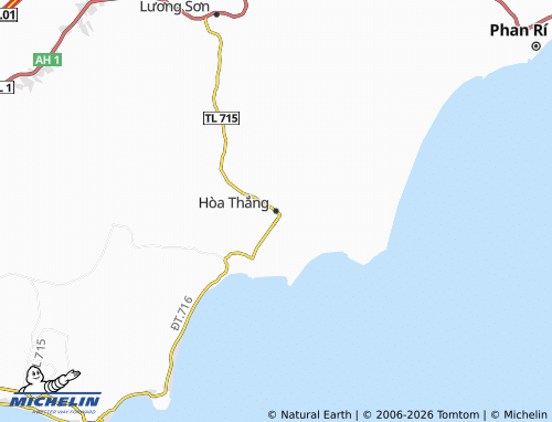 Mapa MICHELIN Hòa Thắng - ViaMichelin