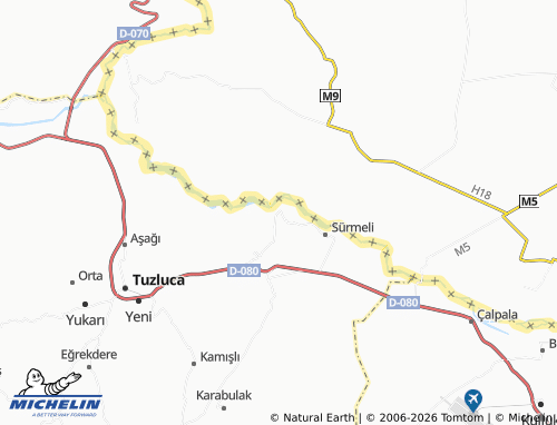 MICHELIN Turabi map - ViaMichelin
