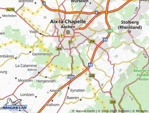 MICHELIN Herffs-Erb map - ViaMichelin