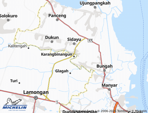 MICHELIN Karangbinangun map - ViaMichelin