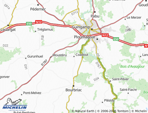MICHELIN Coadout map - ViaMichelin