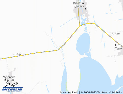 MICHELIN Zhovtyi Yar map - ViaMichelin