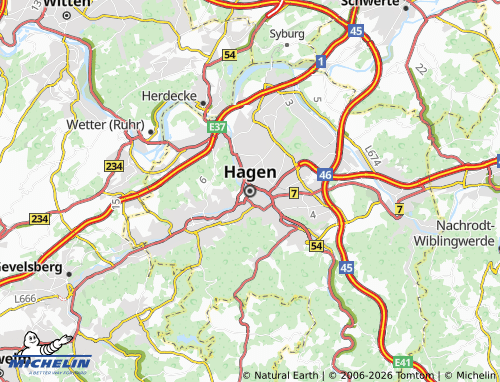 Mapa MICHELIN Hagen - ViaMichelin