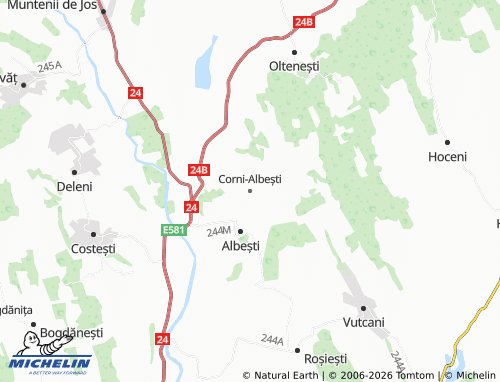 Mappa MICHELIN Corni-Albești - ViaMichelin