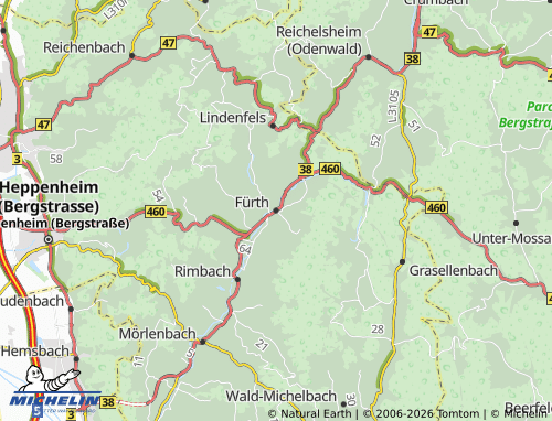 MICHELIN Fürth map - ViaMichelin