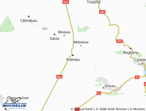 Carte MICHELIN Putineiu - ViaMichelin