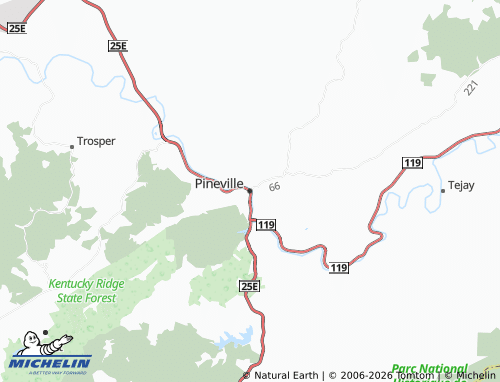Mappa MICHELIN Pineville - ViaMichelin