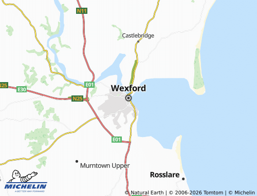 Mapa MICHELIN Wexford - ViaMichelin