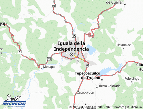 MICHELIN Iguala de la Independencia map - ViaMichelin