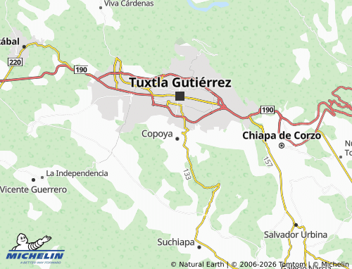 Mapa MICHELIN Los Sabinos, Copoya - ViaMichelin