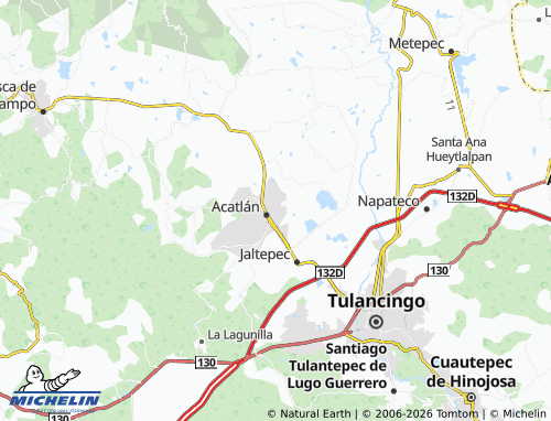 MICHELIN Metepec Primero map - ViaMichelin