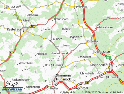 MICHELIN Horn map - ViaMichelin