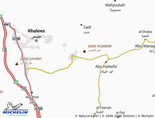 Carte MICHELIN al-Tal'ah 2 - ViaMichelin