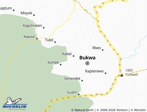 MICHELIN Kabei map - ViaMichelin