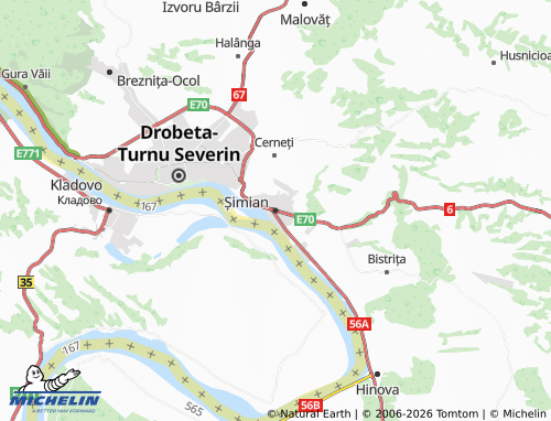 Carte MICHELIN Șimian - ViaMichelin