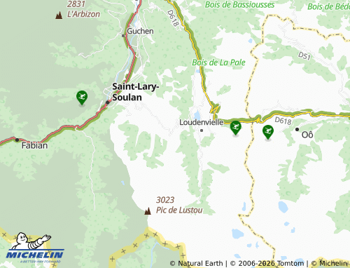MICHELIN Val-Louron map - ViaMichelin