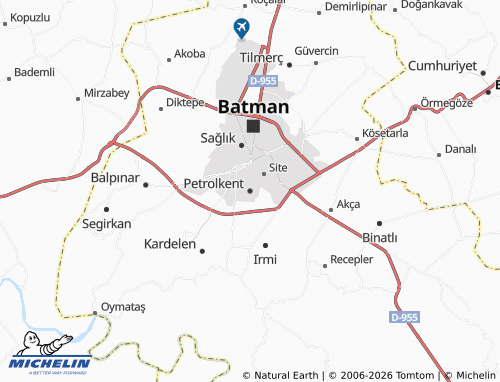 MICHELIN Petrolkent map - ViaMichelin