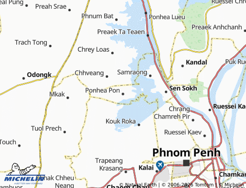 Carte MICHELIN Ponhea Pon - ViaMichelin