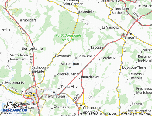 Mappa MICHELIN Le Vaumain - ViaMichelin