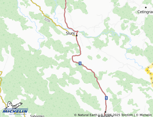 MICHELIN Slunjčica map - ViaMichelin