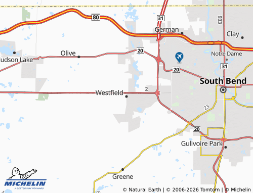 Mappa MICHELIN Westfield - ViaMichelin