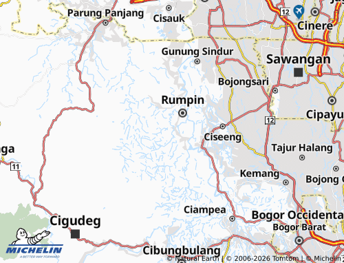 MICHELIN-Landkarte Kampung Sawah - ViaMichelin