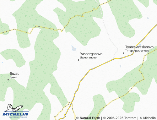 MICHELIN-Landkarte Yasherganovo - ViaMichelin