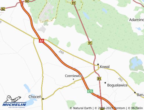 MICHELIN-Landkarte Gołaszewo - ViaMichelin