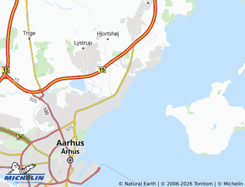 Mappa MICHELIN Egå Strand - ViaMichelin
