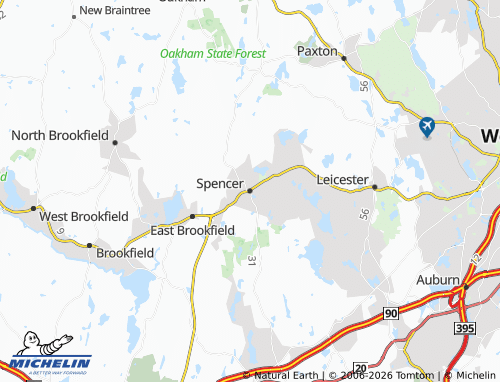 Mappa MICHELIN Spencer - ViaMichelin