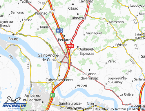 Mappa MICHELIN Seignan - ViaMichelin