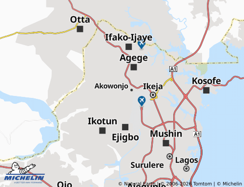 Mappa MICHELIN Egbeda - ViaMichelin