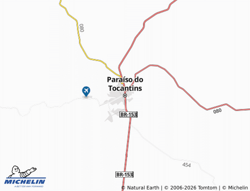 Carte MICHELIN Paraíso do Tocantins - ViaMichelin