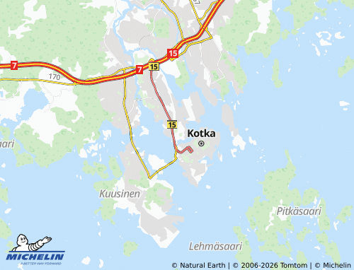 MICHELIN-Landkarte Hovinsaari - ViaMichelin