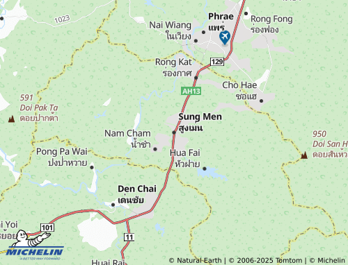 MICHELIN Sung Men map - ViaMichelin