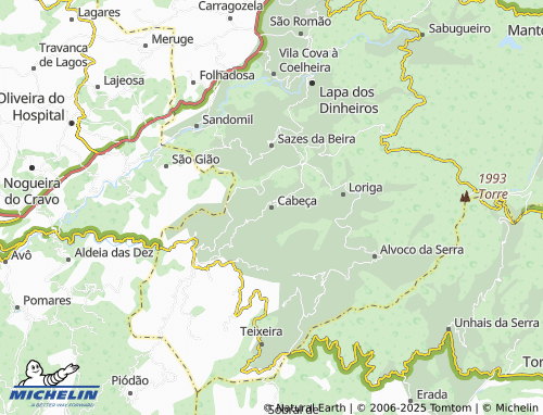 MICHELIN Cabeça map - ViaMichelin