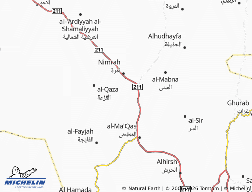 MICHELIN-Landkarte al-Sabghan - ViaMichelin