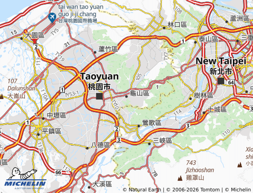 MICHELIN Guishan District map - ViaMichelin