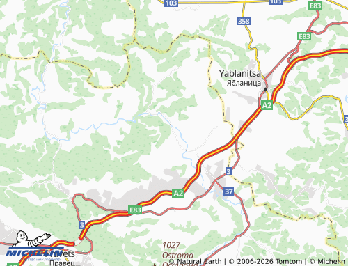 Mappa MICHELIN Vidrare - ViaMichelin